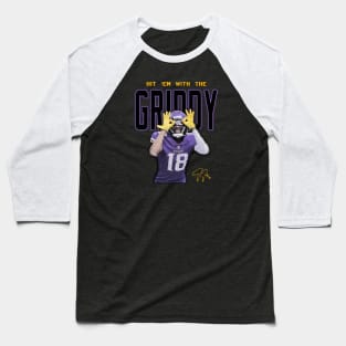 Justin Jefferson Griddy Baseball T-Shirt